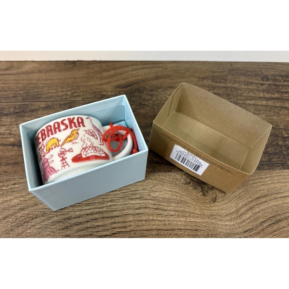 Starbucks Been There Series Nebraska 3" Mini Mug Ornament In Box